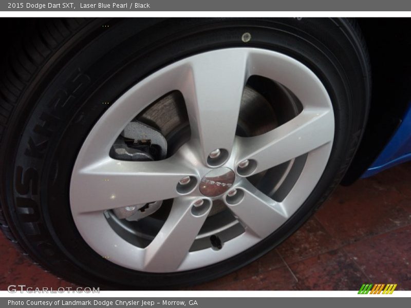 Laser Blue Pearl / Black 2015 Dodge Dart SXT