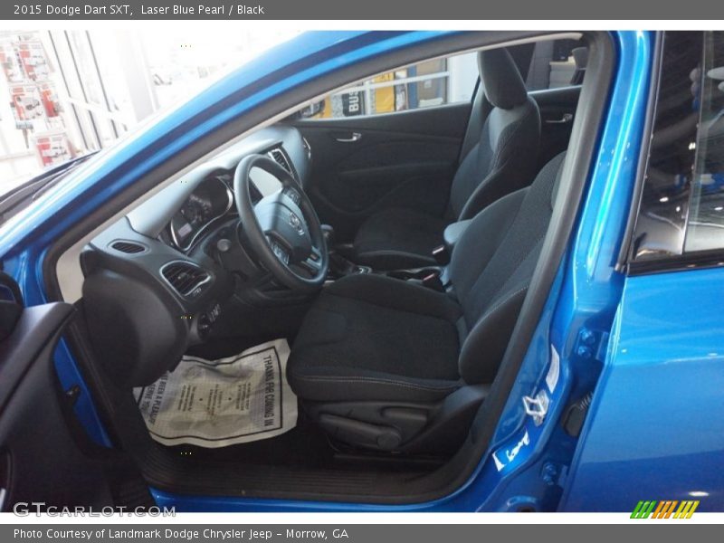 Laser Blue Pearl / Black 2015 Dodge Dart SXT