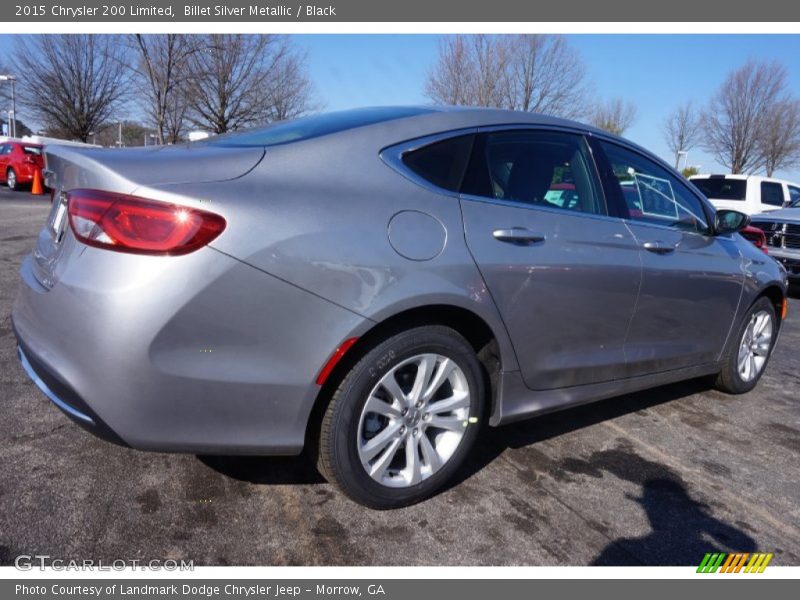 Billet Silver Metallic / Black 2015 Chrysler 200 Limited