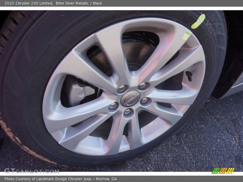 Billet Silver Metallic / Black 2015 Chrysler 200 Limited