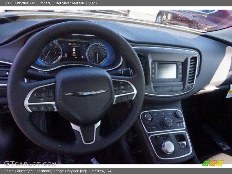 Billet Silver Metallic / Black 2015 Chrysler 200 Limited