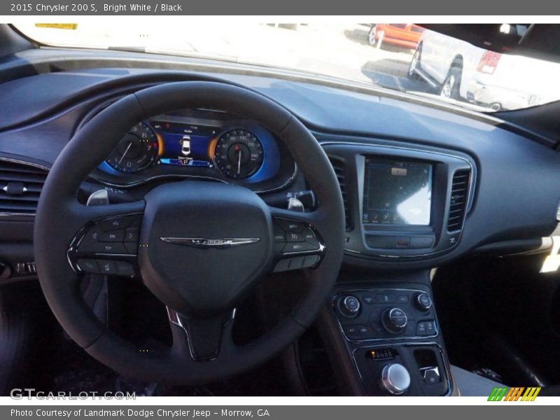 Bright White / Black 2015 Chrysler 200 S