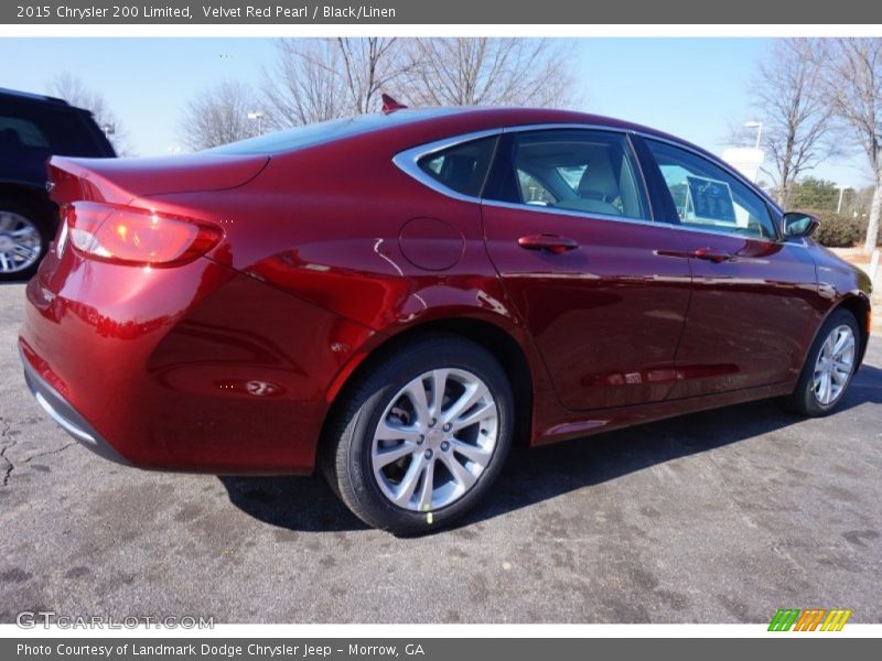 Velvet Red Pearl / Black/Linen 2015 Chrysler 200 Limited