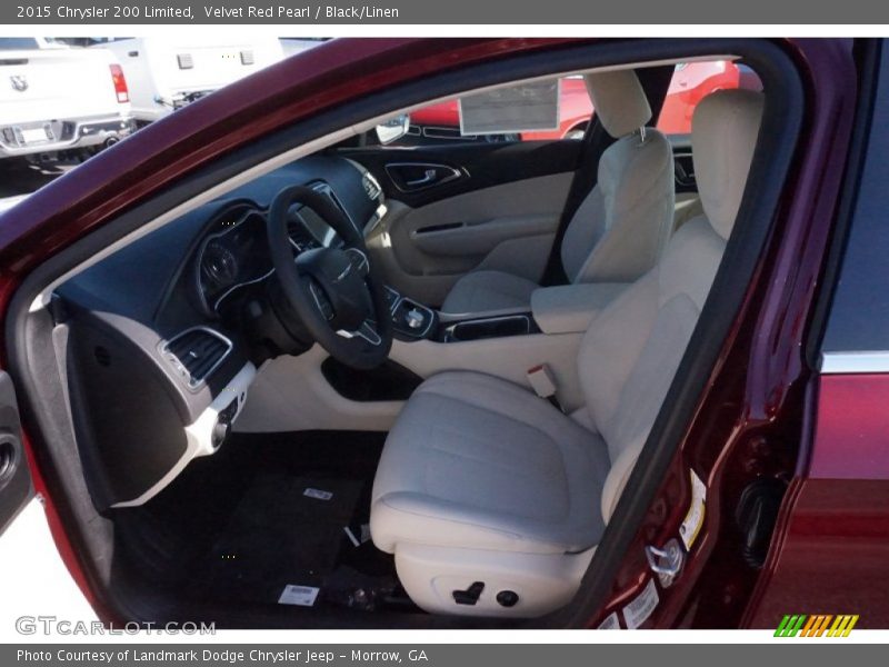 Velvet Red Pearl / Black/Linen 2015 Chrysler 200 Limited