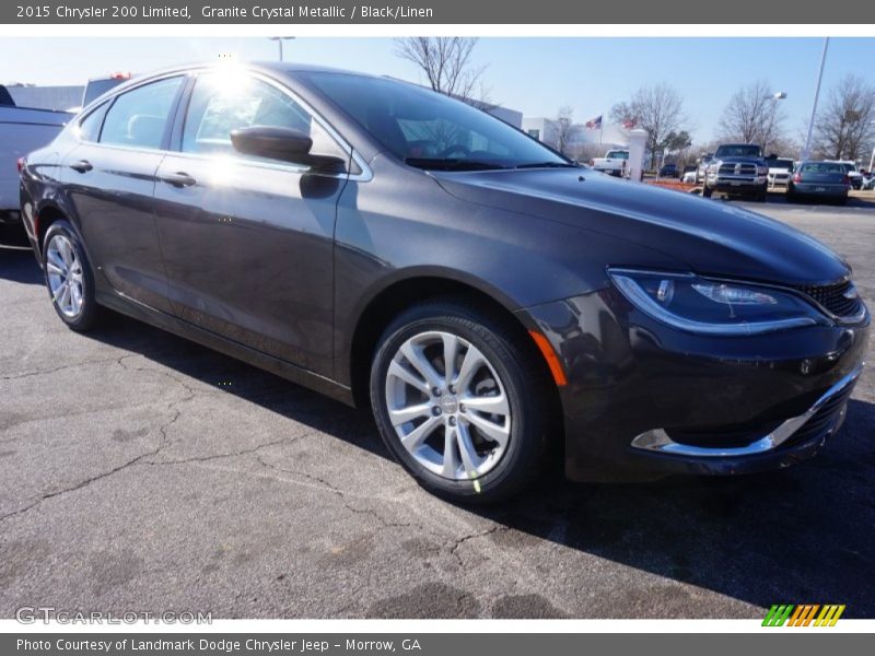 Granite Crystal Metallic / Black/Linen 2015 Chrysler 200 Limited