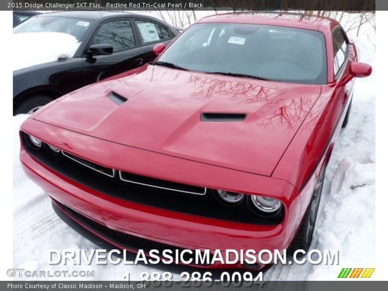 Redline Red Tri-Coat Pearl / Black 2015 Dodge Challenger SXT Plus