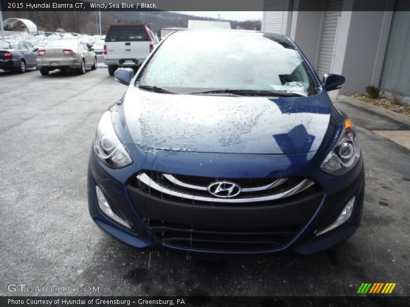 Windy Sea Blue / Black 2015 Hyundai Elantra GT