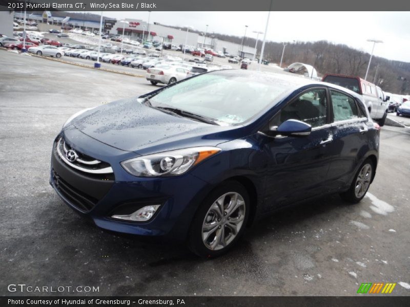 Windy Sea Blue / Black 2015 Hyundai Elantra GT