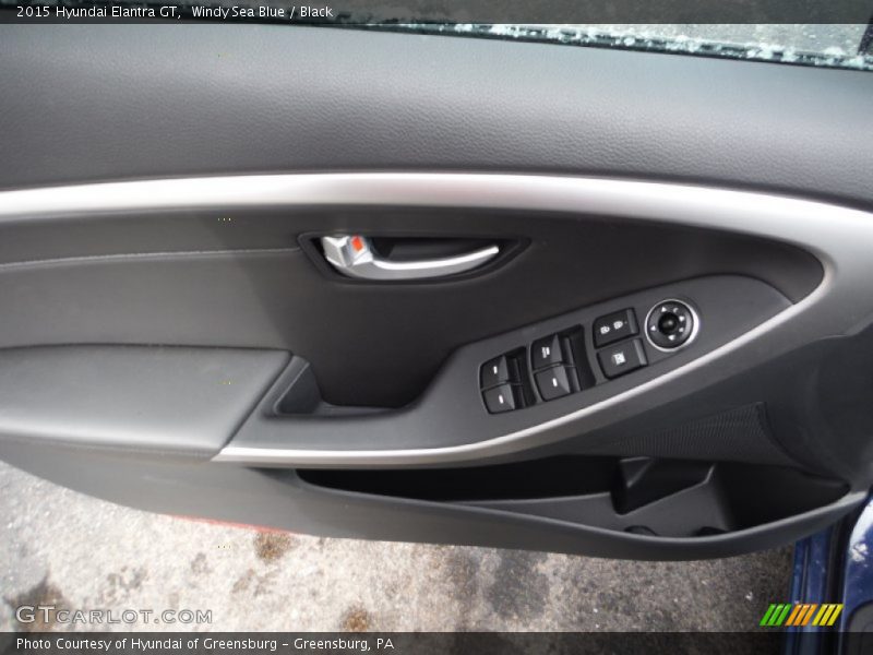 Windy Sea Blue / Black 2015 Hyundai Elantra GT