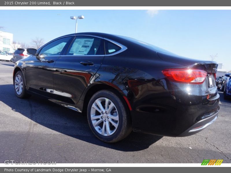 Black / Black 2015 Chrysler 200 Limited