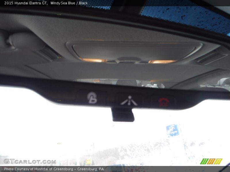 Windy Sea Blue / Black 2015 Hyundai Elantra GT