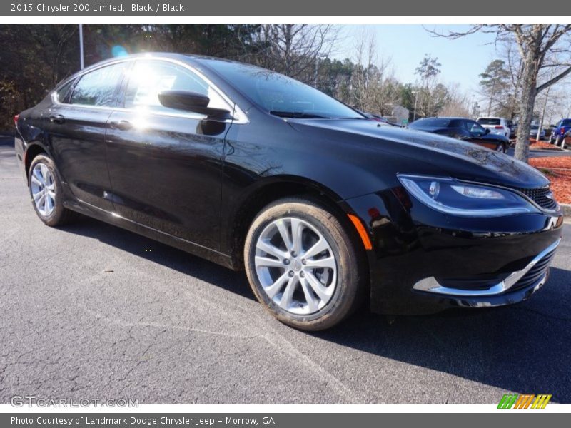 Black / Black 2015 Chrysler 200 Limited