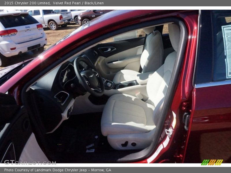 Velvet Red Pearl / Black/Linen 2015 Chrysler 200 Limited