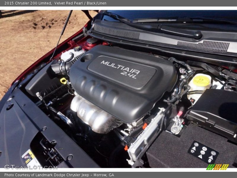 Velvet Red Pearl / Black/Linen 2015 Chrysler 200 Limited
