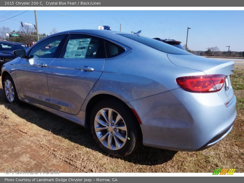 Crystal Blue Pearl / Black/Linen 2015 Chrysler 200 C