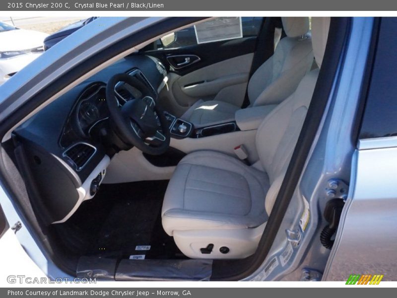 Crystal Blue Pearl / Black/Linen 2015 Chrysler 200 C