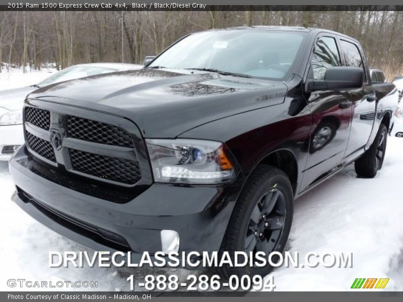 Black / Black/Diesel Gray 2015 Ram 1500 Express Crew Cab 4x4