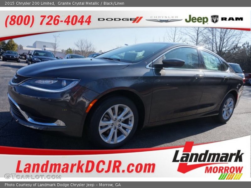 Granite Crystal Metallic / Black/Linen 2015 Chrysler 200 Limited