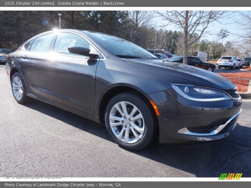 Granite Crystal Metallic / Black/Linen 2015 Chrysler 200 Limited