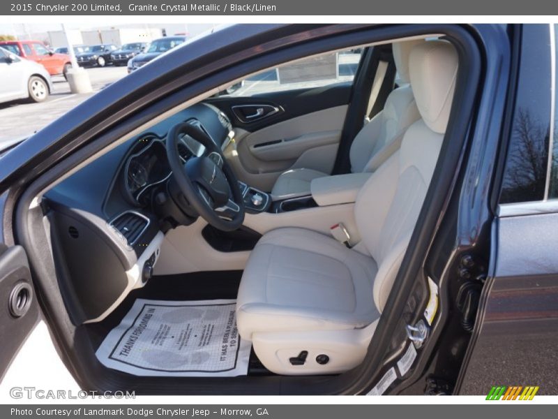 Granite Crystal Metallic / Black/Linen 2015 Chrysler 200 Limited