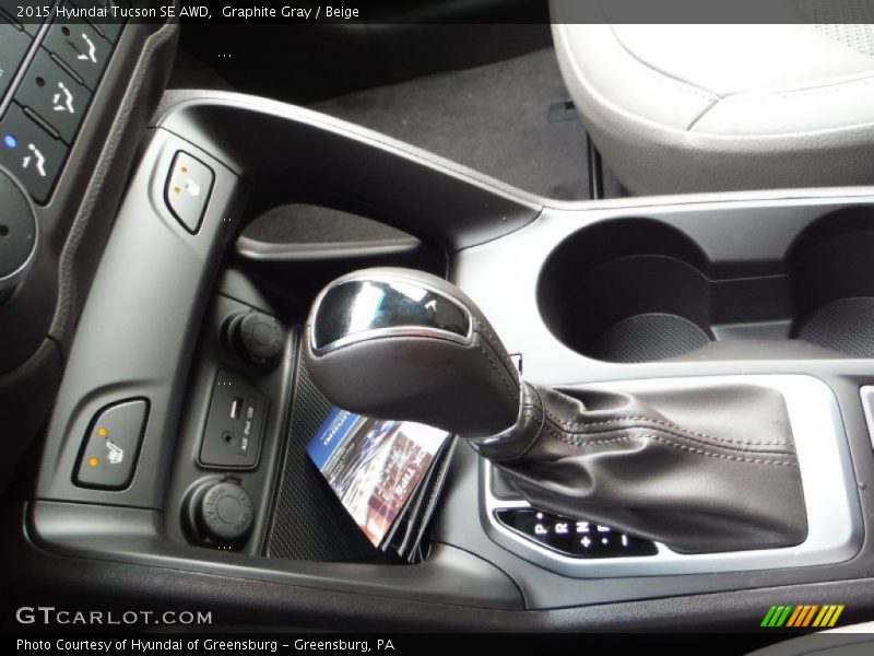 Graphite Gray / Beige 2015 Hyundai Tucson SE AWD