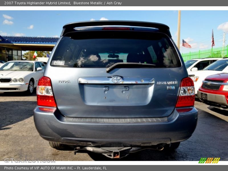 Bluestone Metallic / Ash Gray 2007 Toyota Highlander Hybrid Limited