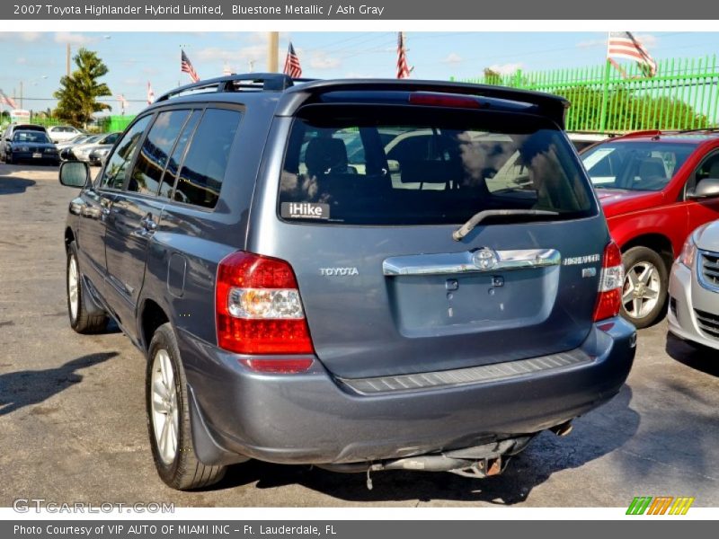 Bluestone Metallic / Ash Gray 2007 Toyota Highlander Hybrid Limited