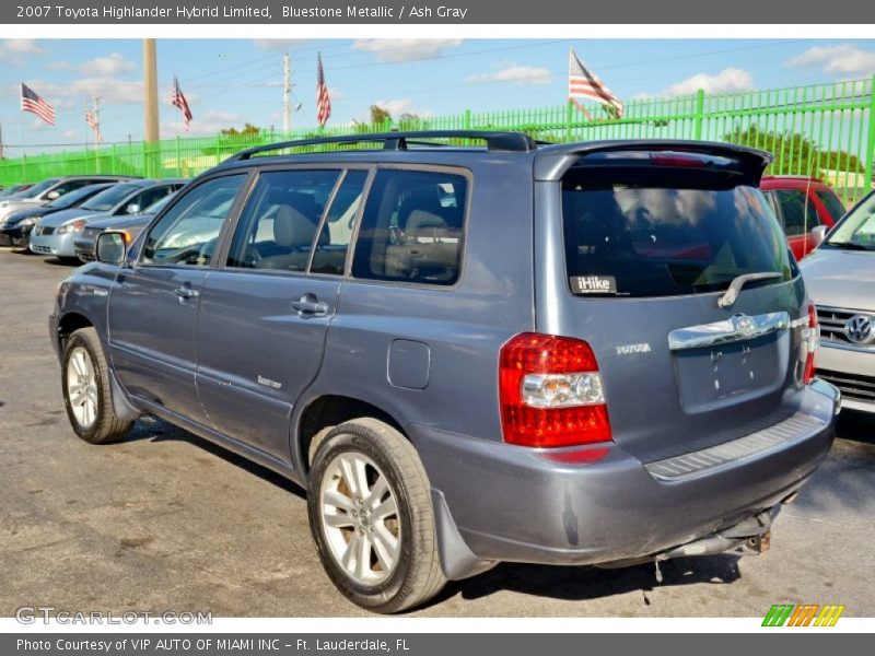 Bluestone Metallic / Ash Gray 2007 Toyota Highlander Hybrid Limited