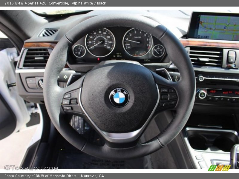 Alpine White / Black 2015 BMW 4 Series 428i Convertible