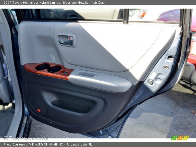 Bluestone Metallic / Ash Gray 2007 Toyota Highlander Hybrid Limited