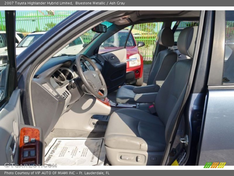 Bluestone Metallic / Ash Gray 2007 Toyota Highlander Hybrid Limited