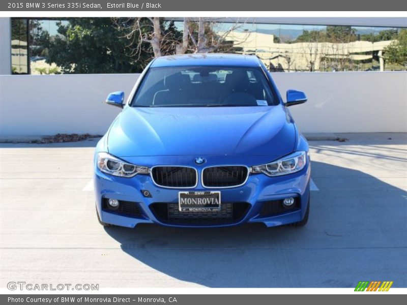 Estoril Blue / Black 2015 BMW 3 Series 335i Sedan