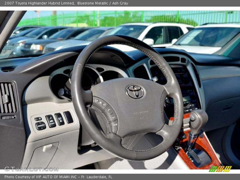 Bluestone Metallic / Ash Gray 2007 Toyota Highlander Hybrid Limited