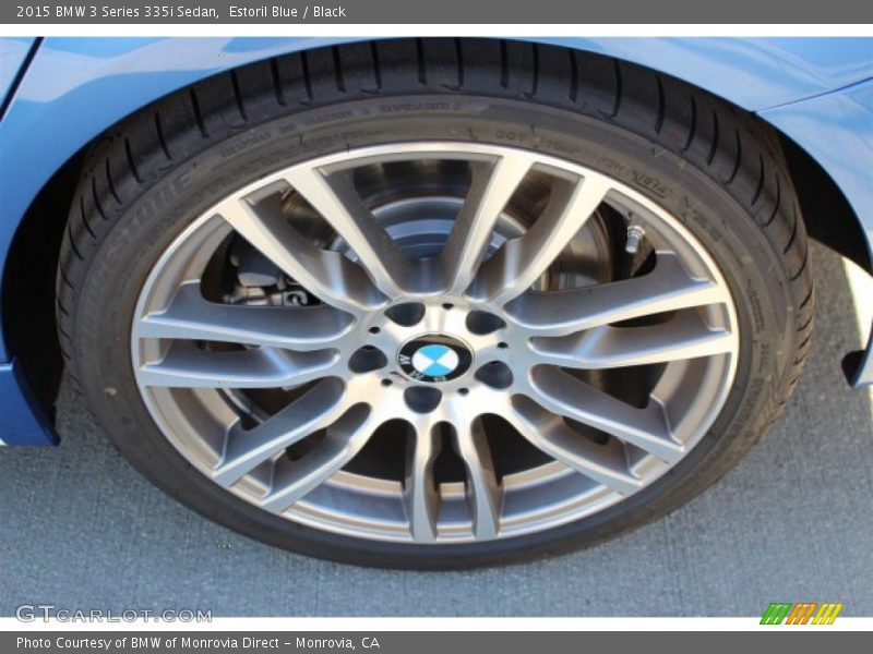 Estoril Blue / Black 2015 BMW 3 Series 335i Sedan