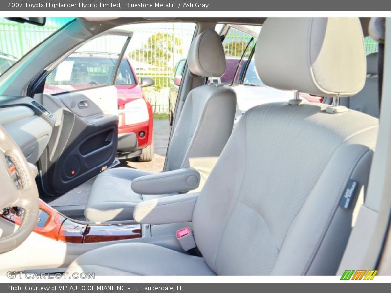 Bluestone Metallic / Ash Gray 2007 Toyota Highlander Hybrid Limited