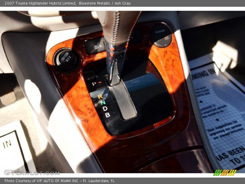 Bluestone Metallic / Ash Gray 2007 Toyota Highlander Hybrid Limited