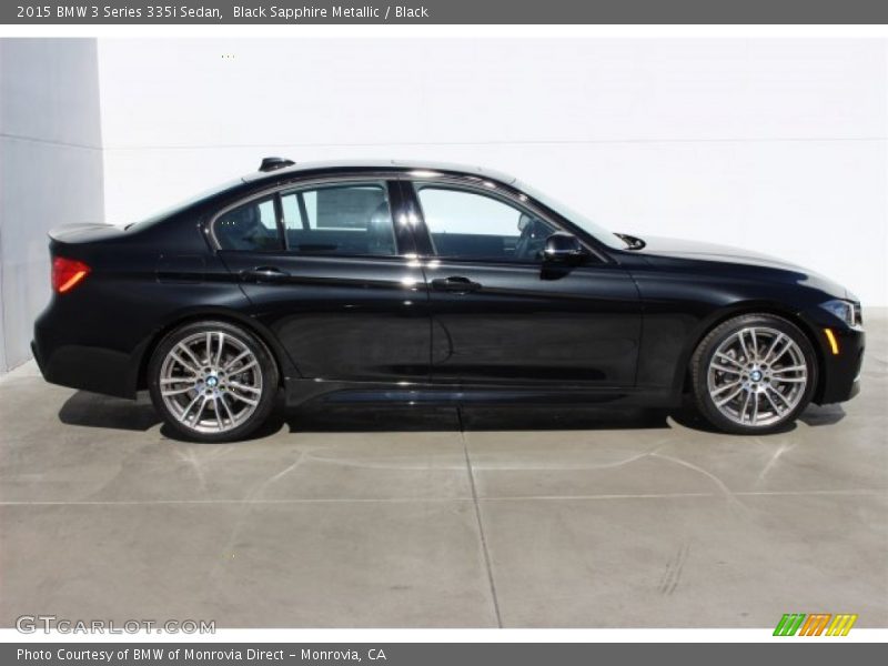 Black Sapphire Metallic / Black 2015 BMW 3 Series 335i Sedan