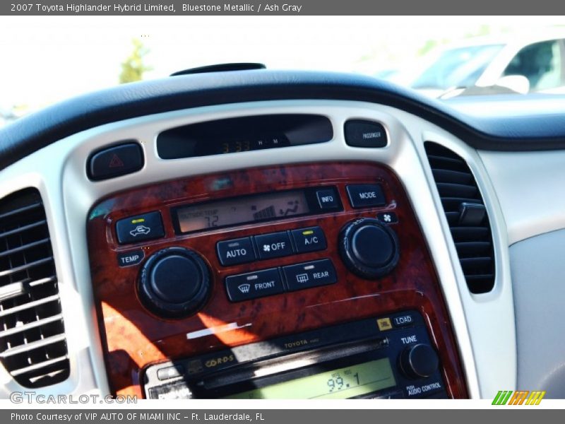 Bluestone Metallic / Ash Gray 2007 Toyota Highlander Hybrid Limited