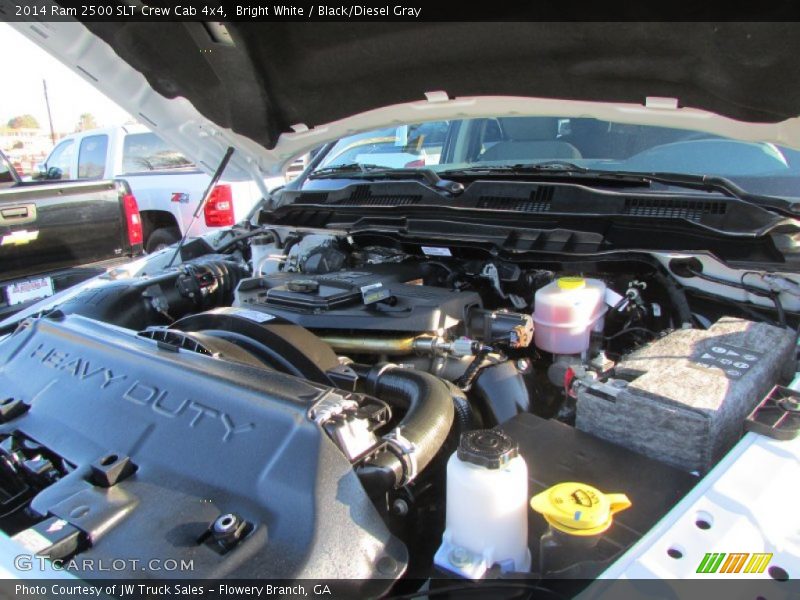 Bright White / Black/Diesel Gray 2014 Ram 2500 SLT Crew Cab 4x4