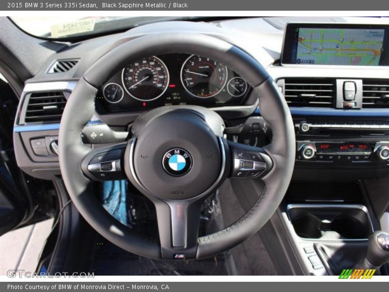Black Sapphire Metallic / Black 2015 BMW 3 Series 335i Sedan