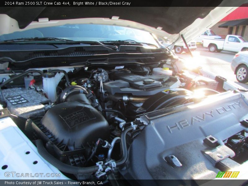 Bright White / Black/Diesel Gray 2014 Ram 2500 SLT Crew Cab 4x4