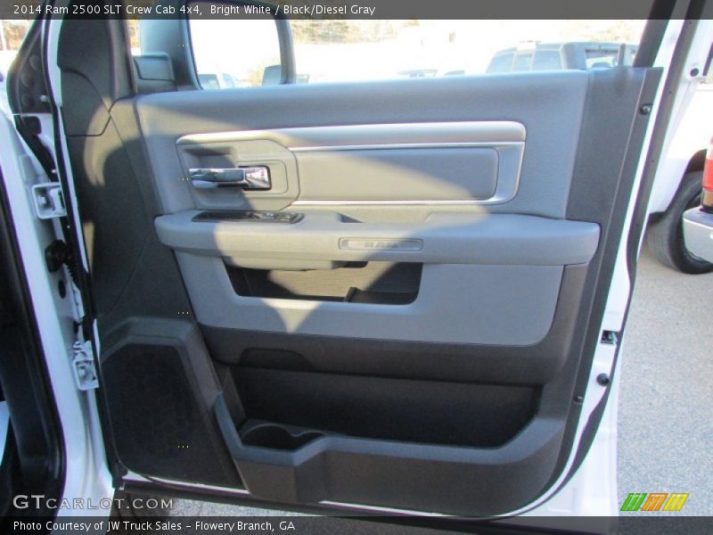 Bright White / Black/Diesel Gray 2014 Ram 2500 SLT Crew Cab 4x4
