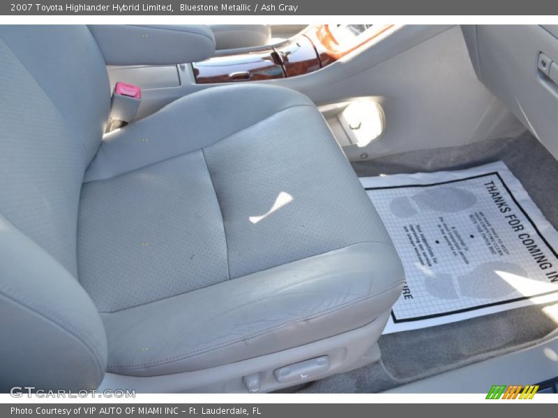 Bluestone Metallic / Ash Gray 2007 Toyota Highlander Hybrid Limited