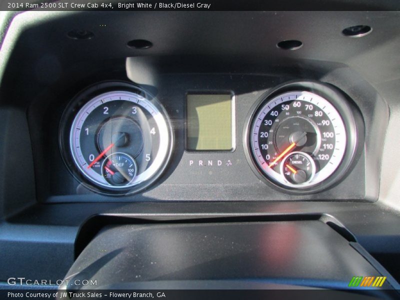 Bright White / Black/Diesel Gray 2014 Ram 2500 SLT Crew Cab 4x4