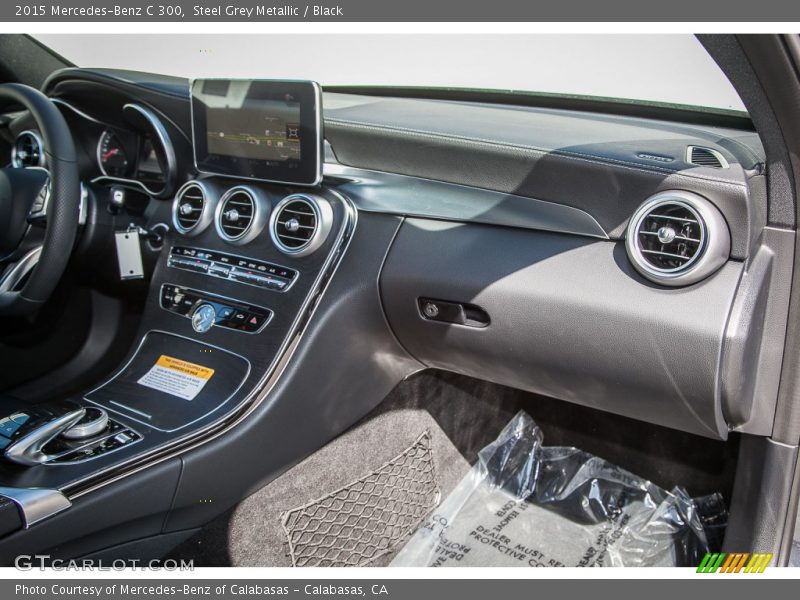 Steel Grey Metallic / Black 2015 Mercedes-Benz C 300