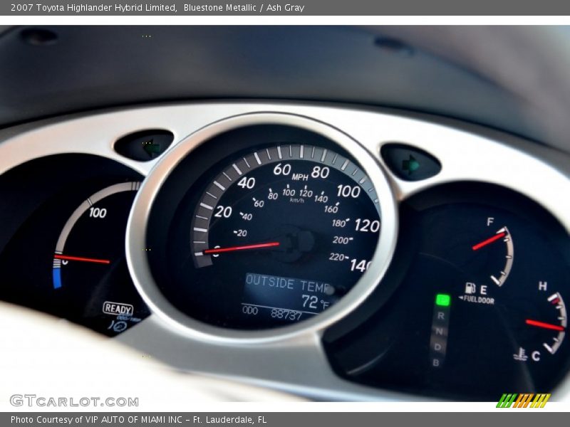 Bluestone Metallic / Ash Gray 2007 Toyota Highlander Hybrid Limited