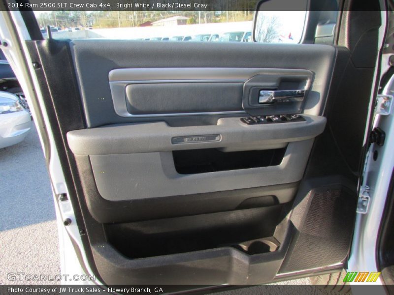 Bright White / Black/Diesel Gray 2014 Ram 2500 SLT Crew Cab 4x4