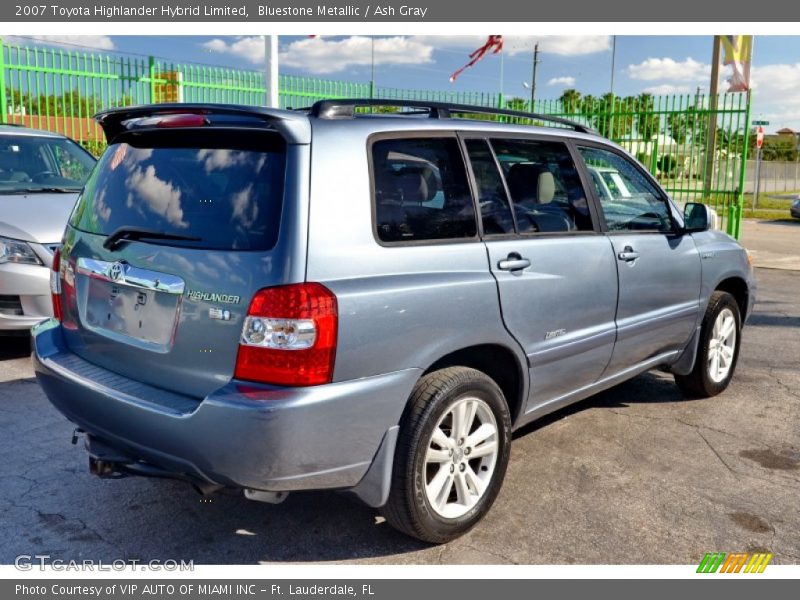 Bluestone Metallic / Ash Gray 2007 Toyota Highlander Hybrid Limited