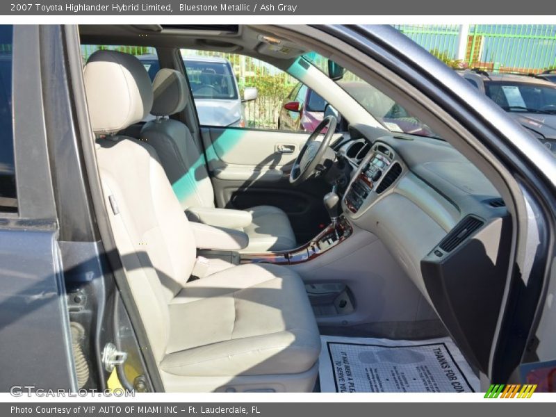 Bluestone Metallic / Ash Gray 2007 Toyota Highlander Hybrid Limited