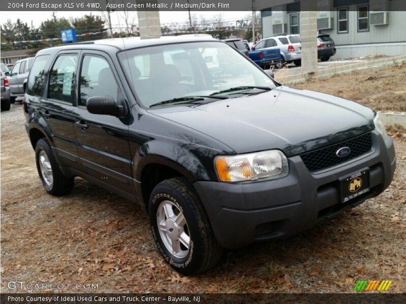 Aspen Green Metallic / Medium/Dark Flint 2004 Ford Escape XLS V6 4WD